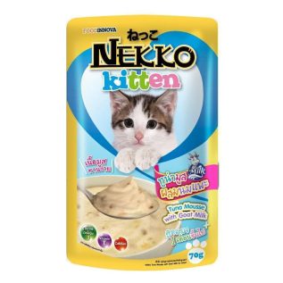 Nekko Kitten Pouch Tuna Mousse with Goat Milk (70g)
