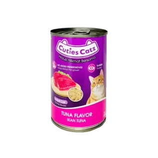 Cuties Catz Adult Cat Canned Food with Real Tuna (400g)