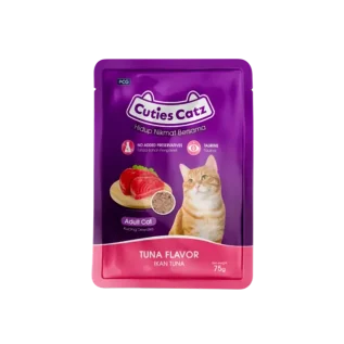 Cuties Catz Adult Cat Pouch Tuna 75g | High Protein Wet Food