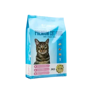 Haisenpet Premium Kitten Food 3KG: Chicken, Fish, Egg & Milk Dry Food for Kittens (1-12 Months)