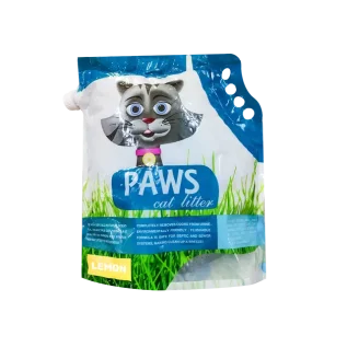 Paws Clumping Cat Litter Lemon 5L - Experience the Citrus Fresh Difference