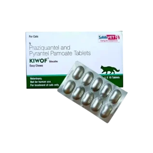 Kiwof Cat Deworming Tablet for worms treatment Bangladesh
