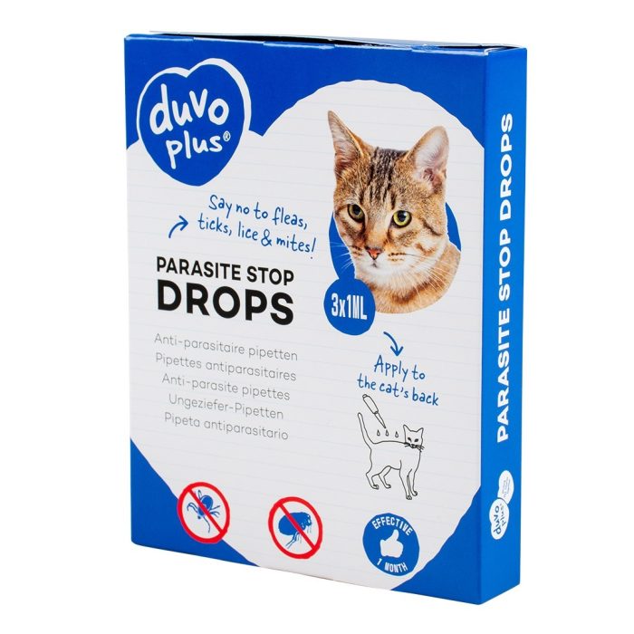 Duvo Plus Parasite Stop Drops for Cats 3x1ml flea and tick treatment in Bangladesh