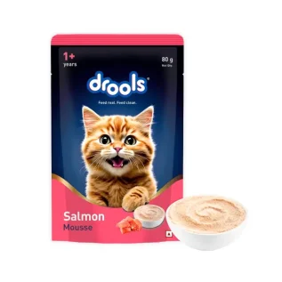 Drools Adult Cat Pouch Salmon Mousse 80g wet cat food in Bangladesh