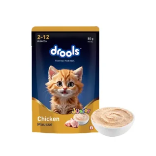 Drools Kitten Cat Pouch Chicken Mousse 80g wet food for kittens